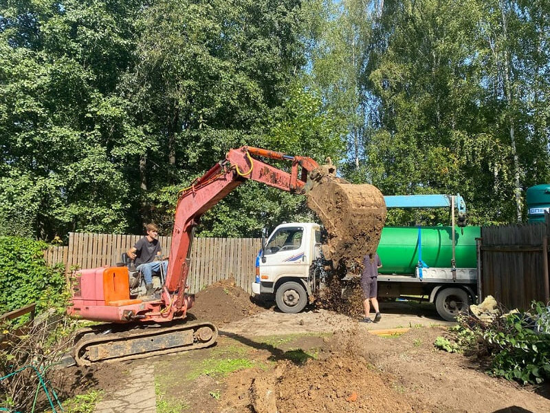 Монтаж газгольдера Спецгаз 6600 л в Алексине под ключ с земляными работами
